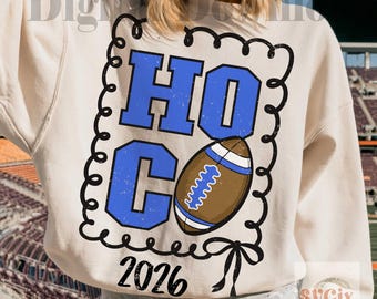 Homecoming 2026 Football PNG Design (Digital Download)
