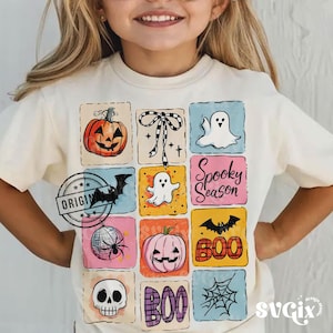 Halloween kids png, Girl halloween png, Cute halloween png, Retro halloween png by SVGix image 6