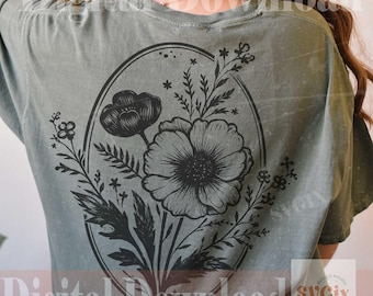 Linoryt Kwiat PNG, Grandmacore png, Nostalgiczny png, staromodny png, wydruk botaniczny png (Pobieranie cyfrowe)
