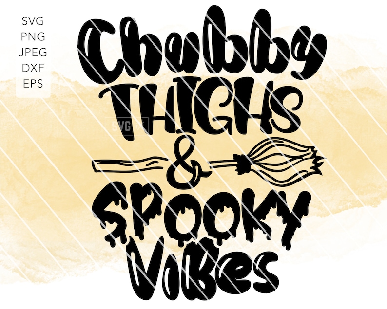 Download Chubby Thighs And Spooky Vibes SVG Baby Halloween Onesie ...