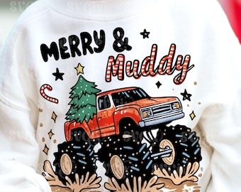 Christmas Boy PNG, Christmas Kid png, Christmas Monster Truck png, Boy Gingerbread png