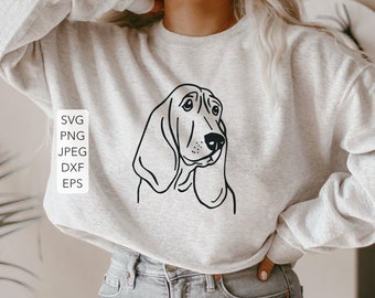 Basset Hound SVG & png cutting files for Cricut and Silhouette