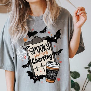Spooky but Still Charting PNG, Spooky Nurse PNG, Nurse Halloween PNG, Boo Boo Crew Png, Nurse Fall Png, Nurse Sublimation, Funny Nurse Png image 8