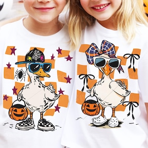 Passende Halloween PNG SVG, Junge Mädchen Halloween PNG, Bruder Schwester Halloween PNG, Geschwister Halloween PNG, Junge Mädchen Halloween PNG von SVGix
