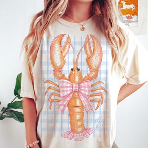 Küstenästhetik PNG, Kokette Hummer PNG, Preppy Küste PNG, Kokette Küste, Sommer Shirt Design Sublimation von SVGix Bild 7