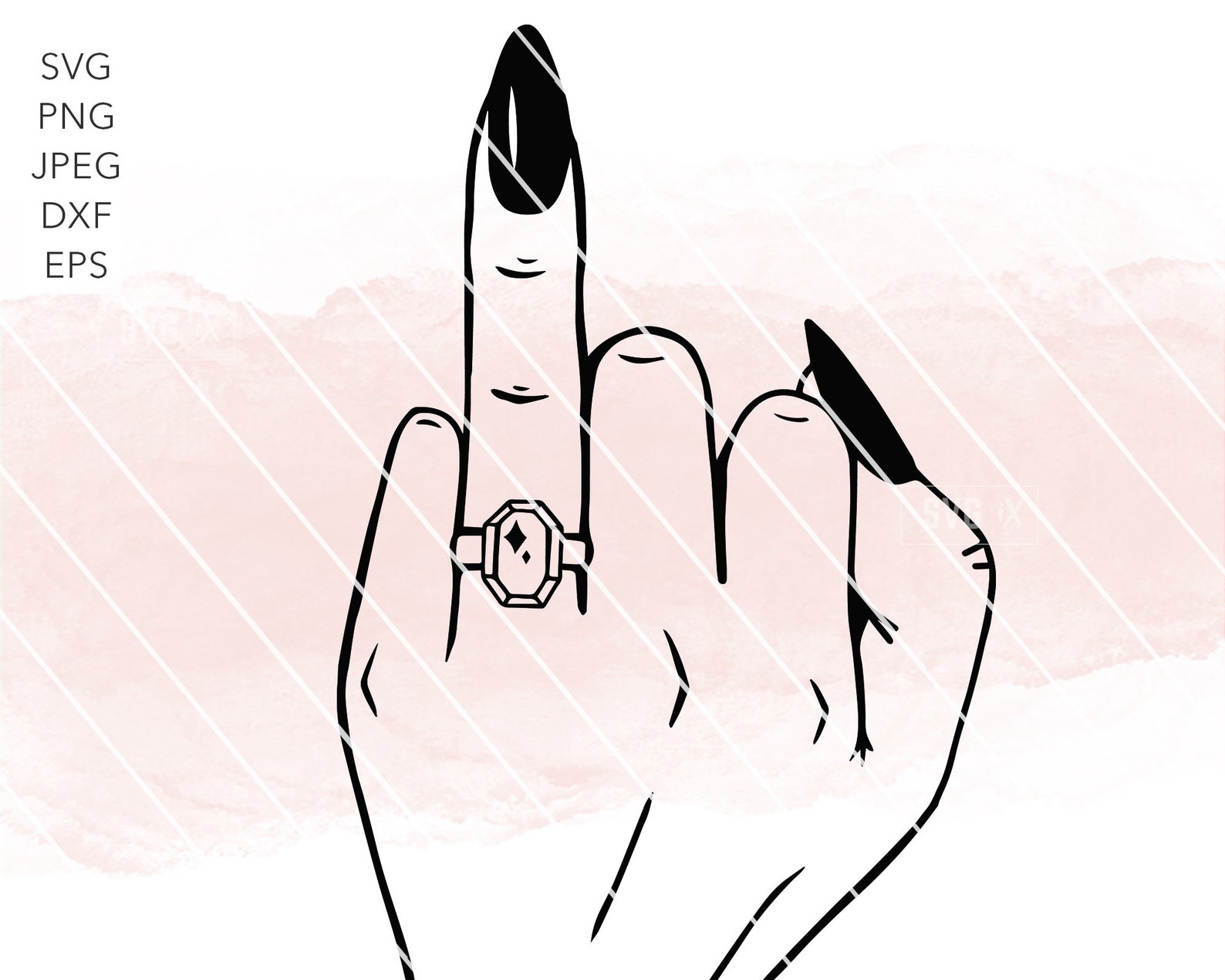 Wedding Finger Svg Engagement Ring Svg Diamond Ring SVG & Etsy Canada