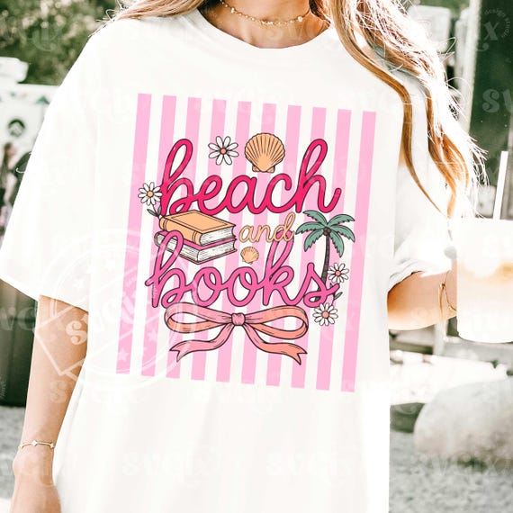 Book Girl Summer png, Bookaholic Beach Club png, Summer Reading png, Bookish png, Book png, Trendy Summer Png, Beach vibes png