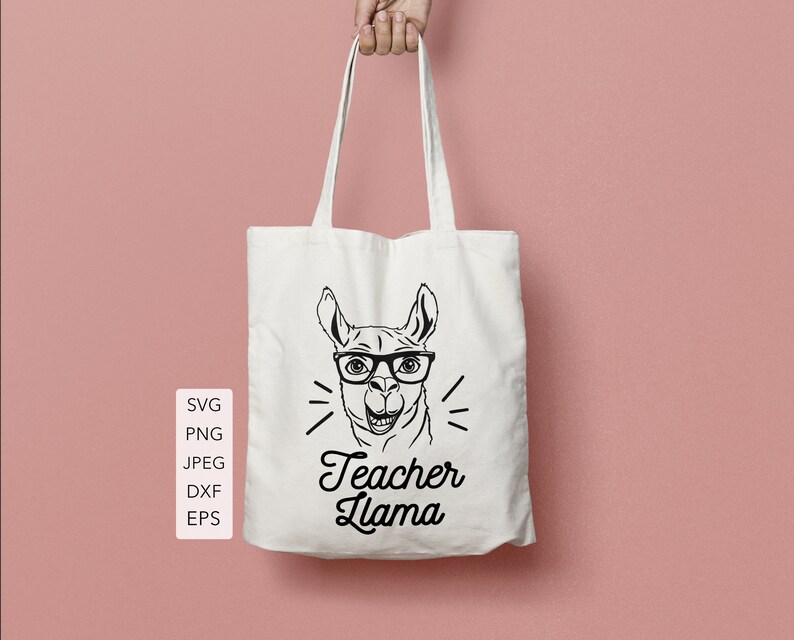 Free teacher llama svg file for cricut