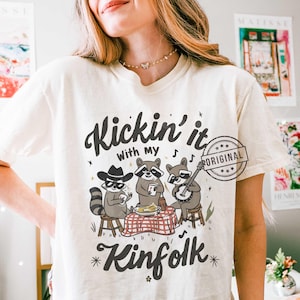 Western Family Reunion, Kickin it with my Kinfolk PNG, Southern PNG, Funny Tshirt Design Download