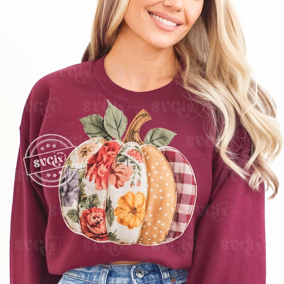 Patchwork Pumpkin,Trendy Fall Png, Patchwork Design, Fall Sublimation, Fall Mama Png, Autumn Png, Fall Png Design by SVGix