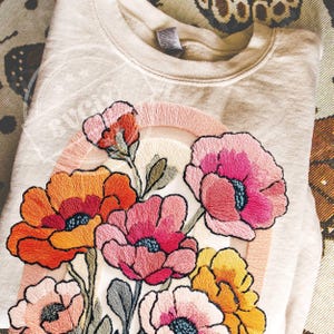 Spring Flowers PNG, Spring Floral PNG, Spring Knit PNG, Spring Faux Chenille png