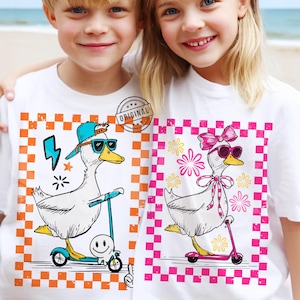Passender Sommer PNG, Junge Sommer PNG, Bruder Schwester PNG, Geschwister Sommer PNG, Passendes Geschwister PNG von SVGix