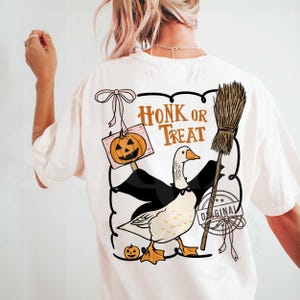 Halloween Goose png, Fun Halloween png, Honk or Treat PNG, Spooky png, Funny Halloween png, Spooky vibes png by SVGix image 5