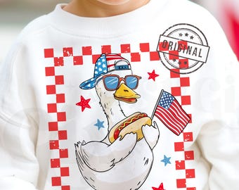Boy 4th Goose PNG, Boy 4th July PNG, Patriotic Boy PNG, Independence Boy Design Image by SVGix