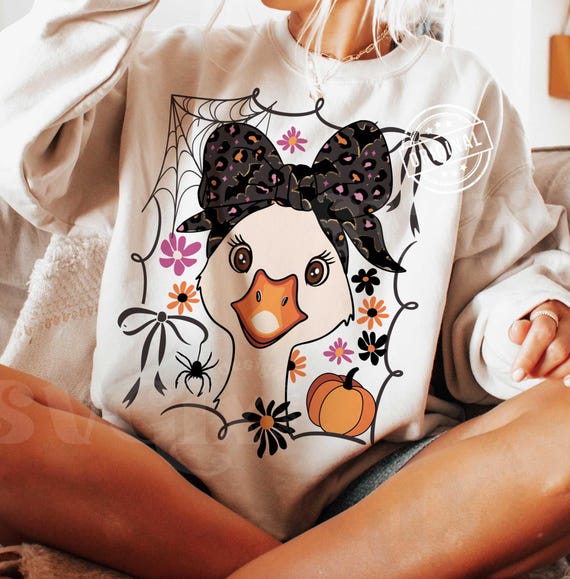 Cute Halloween PNG, Halloween Goose PNG, Halloween Girl png, Halloween Shirt Design by SVGix