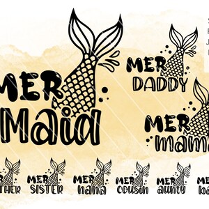 Download Mer maid family matching svg Mermaid family svg Family | Etsy