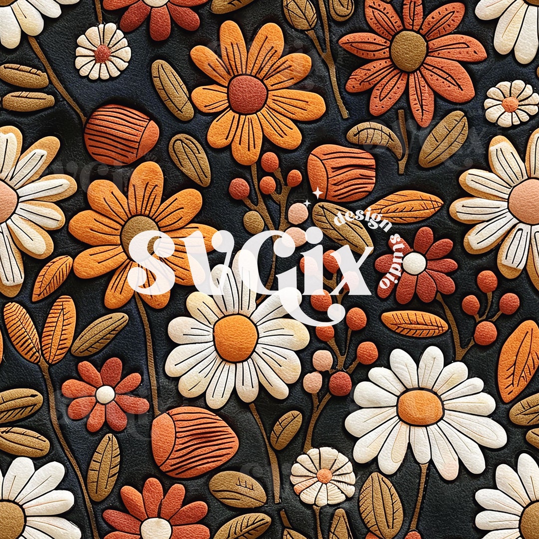 Fall Floral Seamless Pattern by Svgix Fall Digital Paper Instant ...