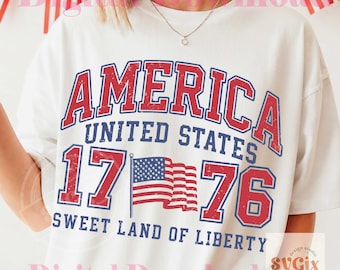 America 1776 PNG, patriotic usa png, sweet land liberty png, july 4th png, america flag png, usa retro png