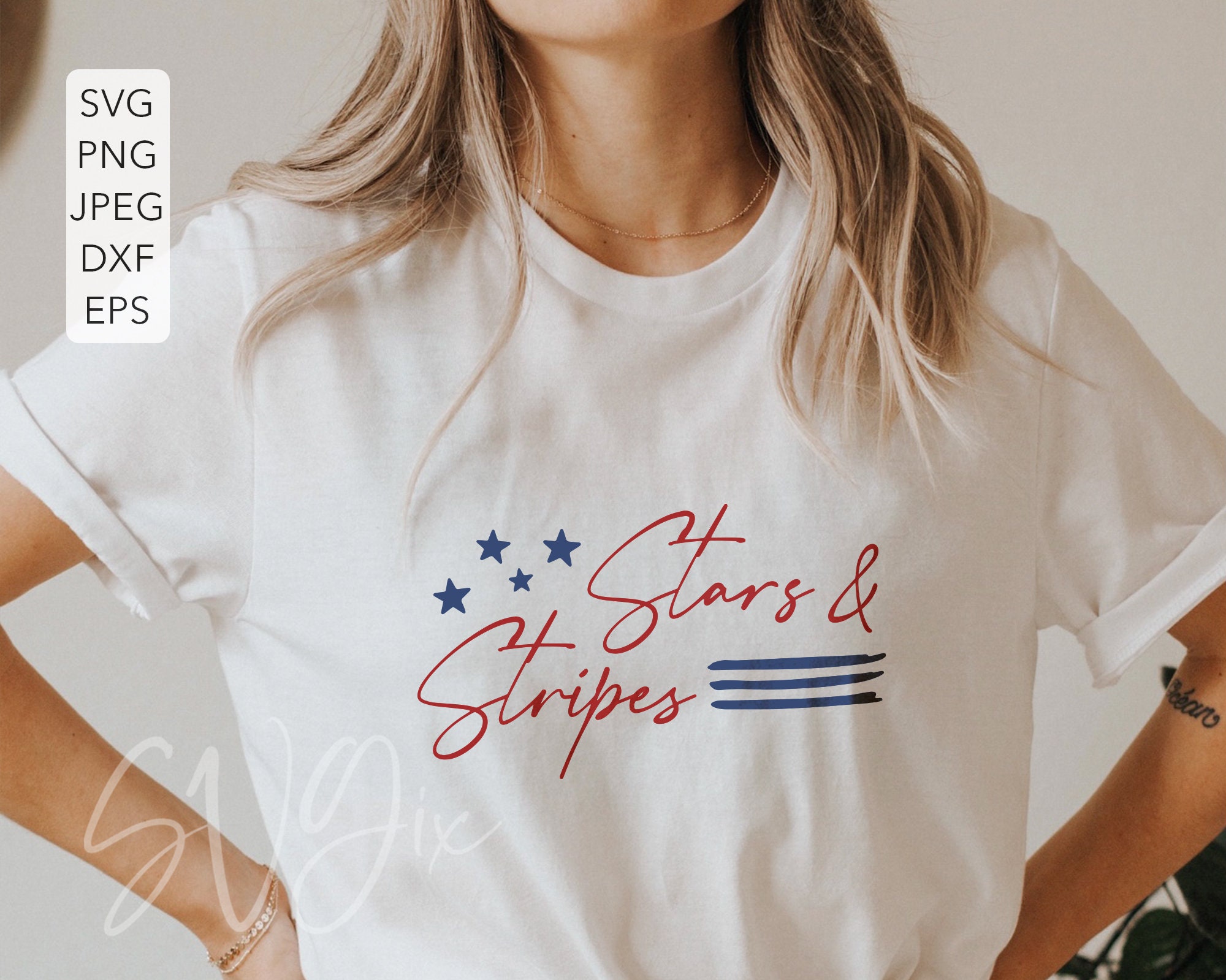 Stars & Stripes SVG Made in the USA svg American Girl svg Etsy