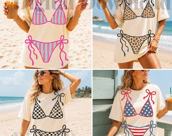 Summer Bikini PNG, bikini outline png, beach girl png, summer vacation png, poolside png, coastal summer png