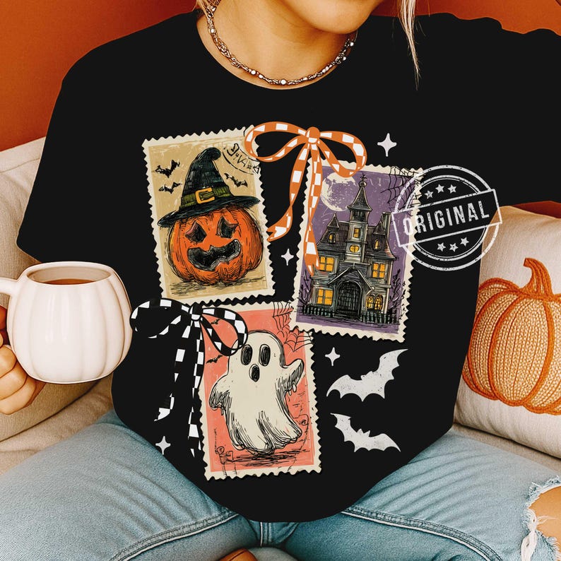 Retro Halloween png, Cat halloween Png, Ghost Halloween PNG, Girly Halloween Png, Haunted House Png, Halloween Png, Spooky Mama png by SVGix image 5