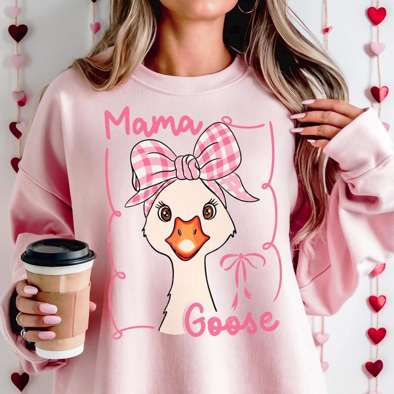 Mamãe Ganso PNG SVG, Download Digital de Ganso Divertido, Arte de Ganso Engraçada, Sublimação de Mamãe Ganso, Design de Ganso Moderno por SVGix imagem 10