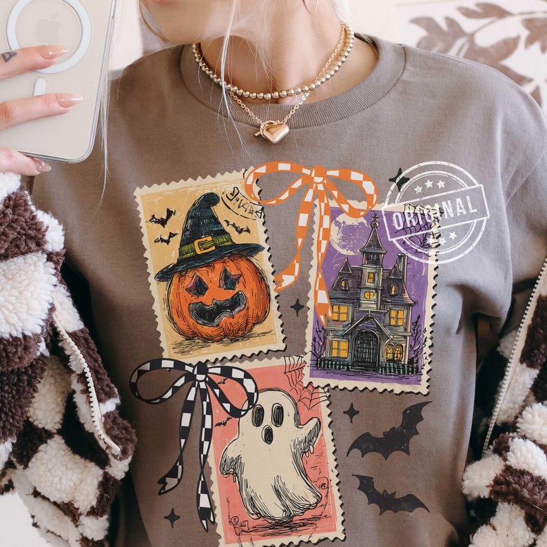 Retro Halloween png, Cat halloween Png, Ghost Halloween PNG, Girly Halloween Png, Haunted House Png, Halloween Png, Spooky Mama png by SVGix image 9