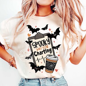 Spooky but Still Charting PNG, Spooky Nurse PNG, Nurse Halloween PNG, Boo Boo Crew Png, Nurse Fall Png, Nurse Sublimation, Funny Nurse Png image 4