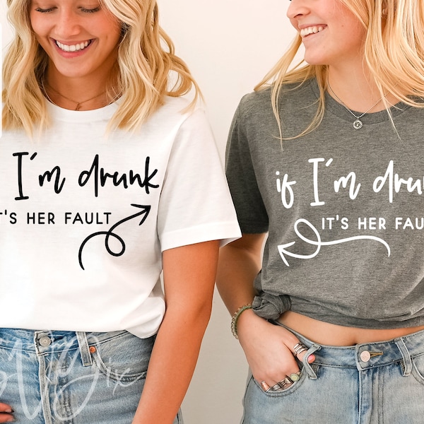 If I'm drunk it's her fault arrow SVG, If i'm drunk blame her svg, Bridal Party SVG, Bachelorette svg, Wedding Svg png cut files sublimation