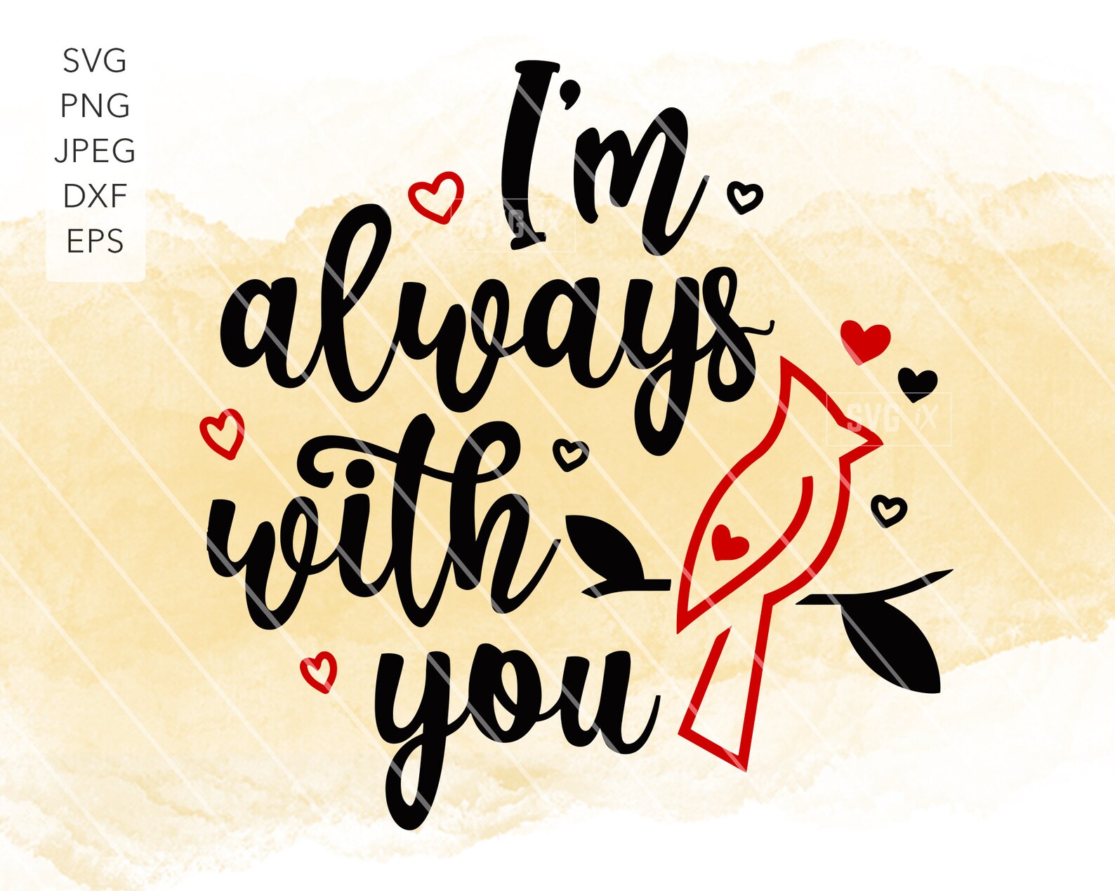 I Am Always With You Svg Cardinal I m Always With You Etsy
