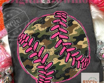 Camo Baseball PNG, Coquette Softball png, Pink Baseball Stitch png, Baseball Mom PNG, Game Day PNG