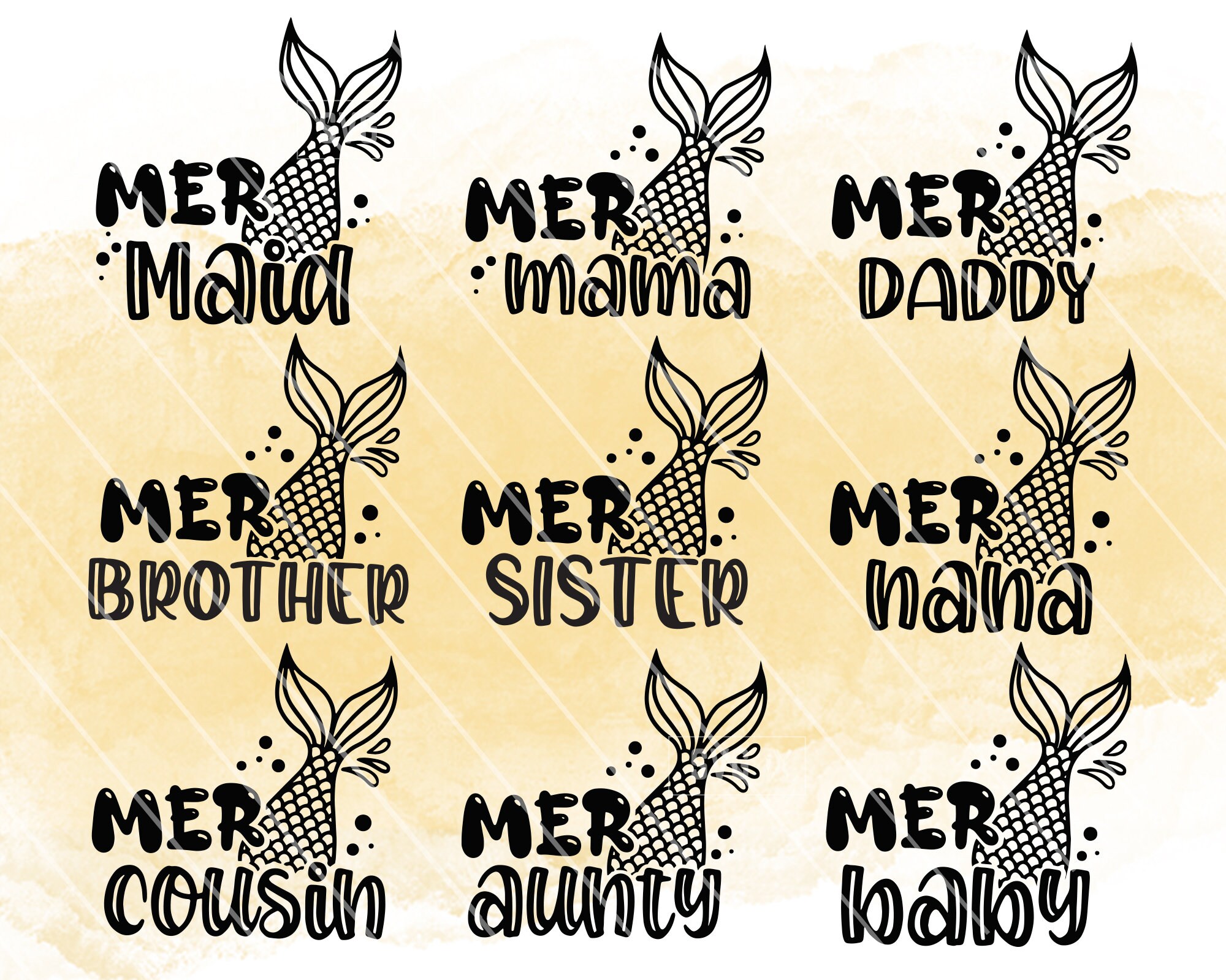 Free Free 161 Mermaid Family Svg SVG PNG EPS DXF File