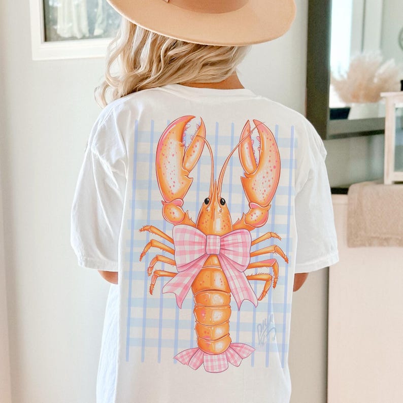 Küstenästhetik PNG, Kokette Hummer PNG, Preppy Küste PNG, Kokette Küste, Sommer Shirt Design Sublimation von SVGix Bild 6