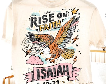 Isaiah 40 31 PNG,  Eagle Faith Png, Bible verse png, Bible quote Design, Retro Christian Png by SVGix