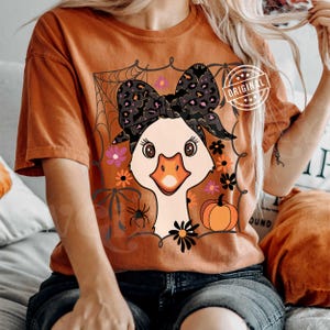 Lindos diseños PNG de Halloween, Ganso PNG de Halloween, Niña PNG de Halloween, Diseño de camiseta de Halloween por SVGix imagen 2