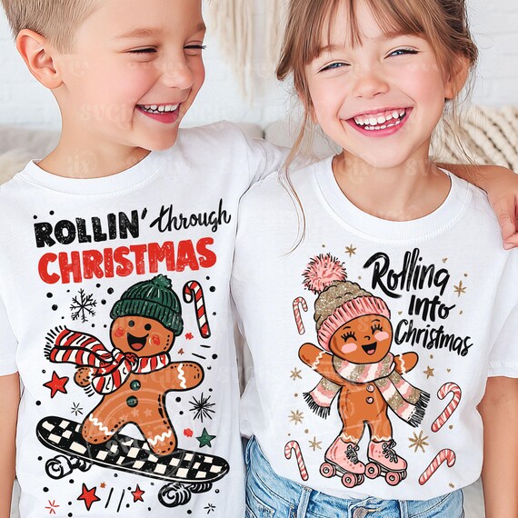 Matching Christmas PNG, Boy Girl xmas png, Brother Sister christmas png, Sibling christmas png, Xmas Matching png
