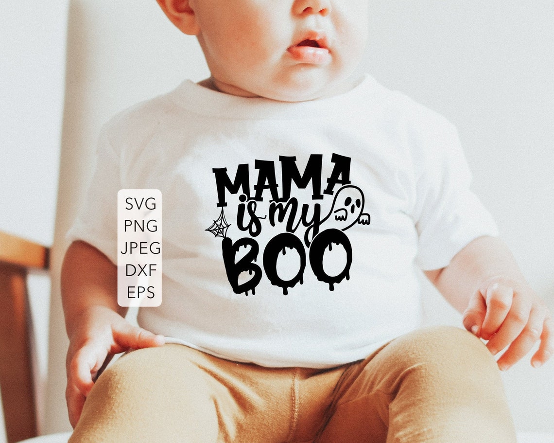 Download Mama is my boo svg Baby Onesie Halloween SVG Cut files ...