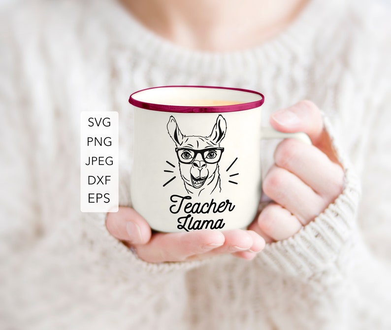 Download Teacher llama svg Teacher llama png Teacher cutting files ...