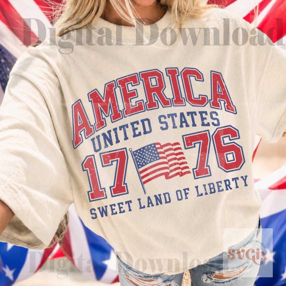 America 1776 PNG, patriotic usa png, sweet land liberty png, july 4th png, america flag png, usa retro png