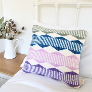 Handwoven Cushion 100% Wool image 1