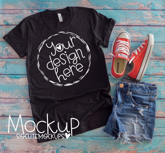 T-Shirt Mockup Ladies Bella Canvas T-Shirt Mock Up T-Shirt Mockup Ladies Bella Canvas T-Shirt Mock Up