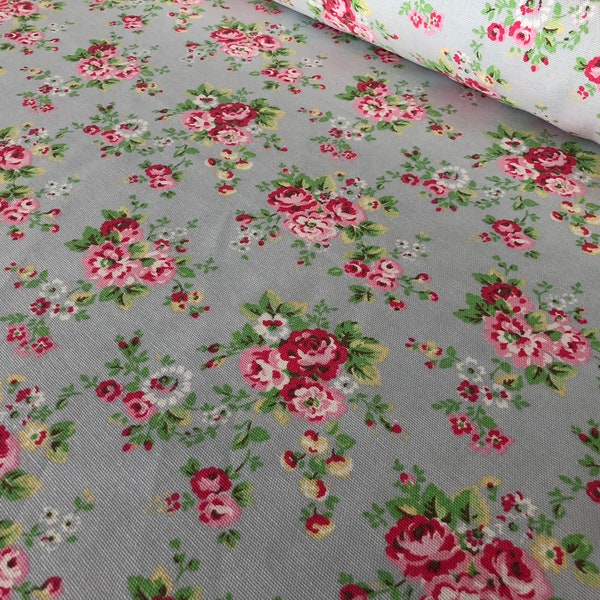 Cath Kidston, Spray Flowers Entenei, 100% Baumwolle Entenreste