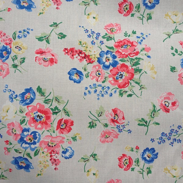 Cath Kidston, Meadow Bunch, 100% Cotton Duck Fabric By The Metre