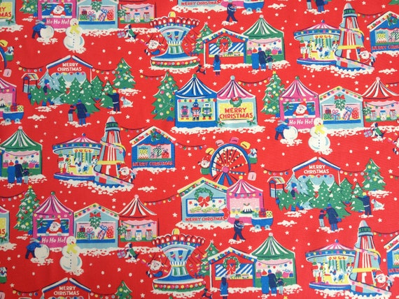 Cath Kidston Christmas Fairground Red 