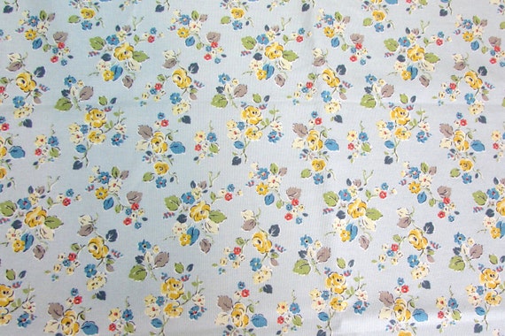 Buy Cath Kidston, Woodland Rose Blue, 100% Cotton Haberdashery