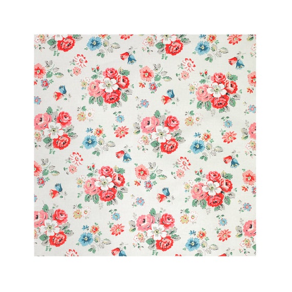 Cath Kidston 100/% Cotton Duck Fabric per metre Basket Green