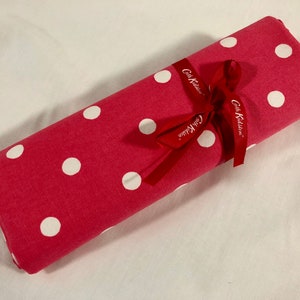 Cath Kidston, Polka Dot Pink, 100% Cotton Duck Fabric By The Metre