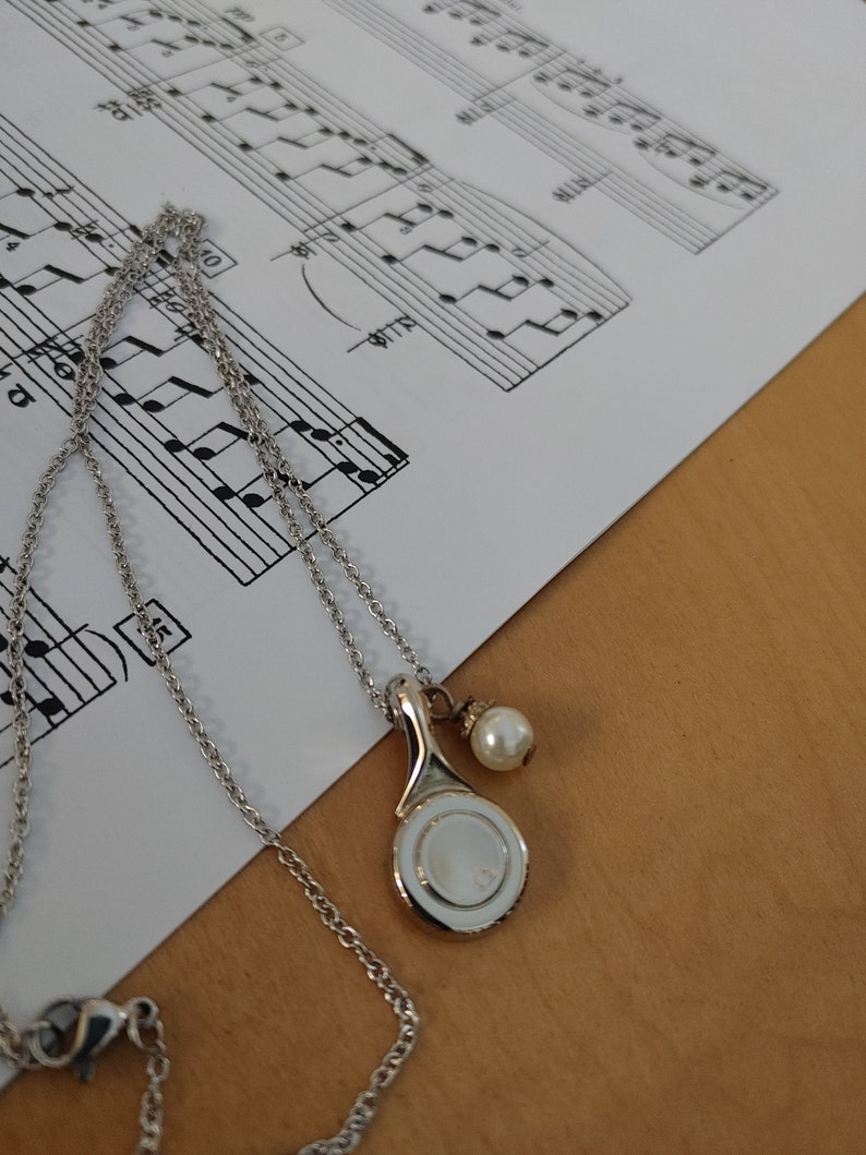 Pearl Flute Key Necklace Etsy