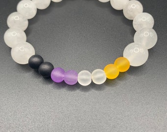 Pulsera de bandera del orgullo no binario
