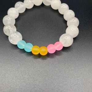Pansexual pride flag bracelet